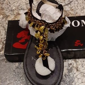 Midnight Velvet sandals